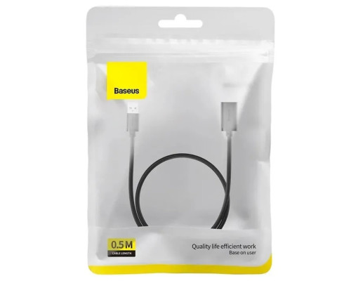 Кабель-подовжувач Baseus AirJoy Series USB2.0 Extension Cable 0.5m Cluster Black (B00631100111-00)