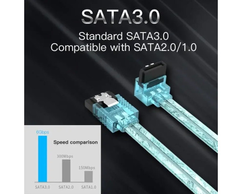 Кабель Vention SATA3.0 Cable 0.5M Blue (KDDSD) (KDDSD)