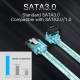 Кабель Vention SATA3.0 Cable 0.5M Blue (KDDSD) (KDDSD)