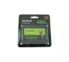 Жорсткий диск 2.5 SSD 480GB ADATA ULTIMATE SU650 Series, ASU650SS-480GT-R, 3D NAND, SATA-III 6Gb/s, зап/чит. - 450/520мб/с NBB-81451