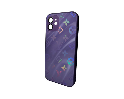 Чохол для смартфона AG Glass Gradient LV Frame for Apple iPhone 12 Deep Purple