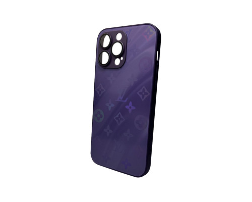 Чохол для смартфона AG Glass Gradient LV Frame for Apple iPhone 14 Pro Max Deep Purple