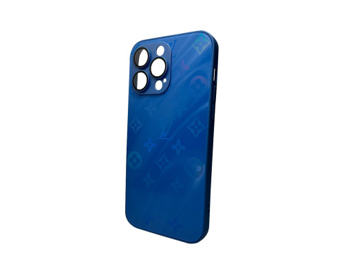 Чохол для смартфона AG Glass Gradient LV Frame for Apple iPhone 13 Pro Max Navy Blue