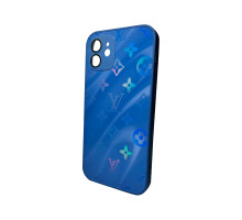 Чохол для смартфона AG Glass Gradient LV Frame for Apple iPhone 12 Navy Blue