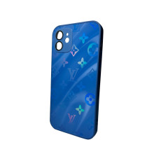 Чохол для смартфона AG Glass Gradient LV Frame for Apple iPhone 12 Navy Blue