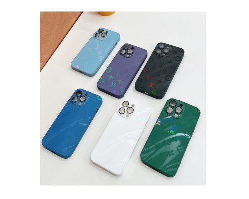 Чохол для смартфона AG Glass Gradient LV Frame for Apple iPhone 12 Cangling Green