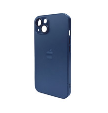 Чохол для смартфона AG Glass Matt Frame Color Logo for Apple iPhone 13 Navy Blue