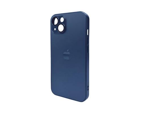 Чохол для смартфона AG Glass Matt Frame Color Logo for Apple iPhone 13 Navy Blue