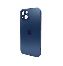 Чохол для смартфона AG Glass Matt Frame Color Logo for Apple iPhone 14 Navy Blue