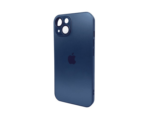 Чохол для смартфона AG Glass Matt Frame Color Logo for Apple iPhone 14 Navy Blue