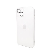 Чохол для смартфона AG Glass Matt Frame Color Logo for Apple iPhone 14 Pearly White