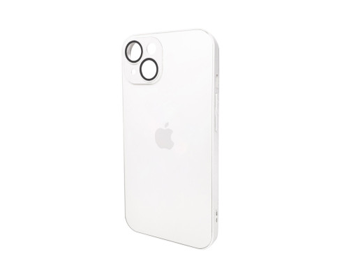 Чохол для смартфона AG Glass Matt Frame Color Logo for Apple iPhone 14 Pearly White