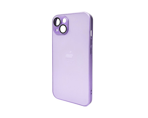 Чохол для смартфона AG Glass Matt Frame Color Logo for Apple iPhone 12 Light Purple