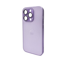 Чохол для смартфона AG Glass Matt Frame Color Logo for Apple iPhone 14 Pro Light Purple