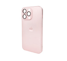 Чохол для смартфона AG Glass Matt Frame Color Logo for Apple iPhone 15 Pro Max Chanel Pink