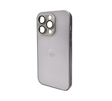 Чохол для смартфона AG Glass Matt Frame Color Logo for Apple iPhone 14 Pro Titanium Grey