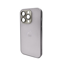 Чохол для смартфона AG Glass Matt Frame Color Logo for Apple iPhone 14 Pro Titanium Grey