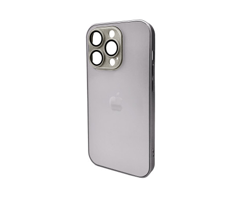 Чохол для смартфона AG Glass Matt Frame Color Logo for Apple iPhone 14 Pro Titanium Grey