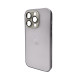 Чохол для смартфона AG Glass Matt Frame Color Logo for Apple iPhone 14 Pro Titanium Grey