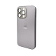 Чохол для смартфона AG Glass Matt Frame Color Logo for Apple iPhone 15 Pro Max Titanium Grey