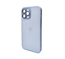 Чохол для смартфона AG Glass Matt Frame Color Logo for Apple iPhone 13 Pro Max Sierra Blue