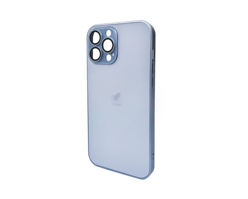 Чохол для смартфона AG Glass Matt Frame Color Logo for Apple iPhone 13 Pro Max Sierra Blue