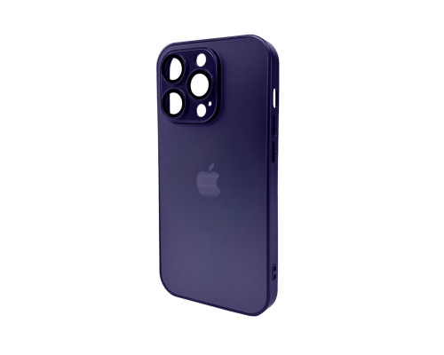 Чохол для смартфона AG Glass Matt Frame Color Logo for Apple iPhone 14 Pro Deep Purple