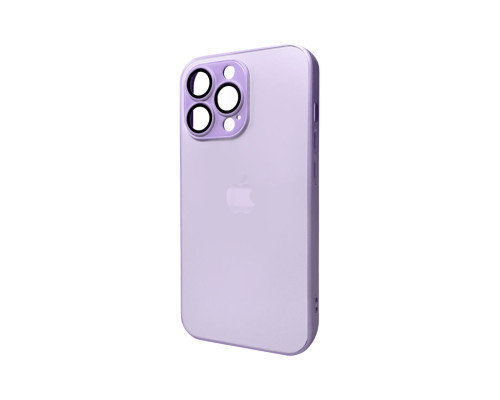 Чохол для смартфона AG Glass Matt Frame Color Logo for Apple iPhone 12 Pro Light Purple