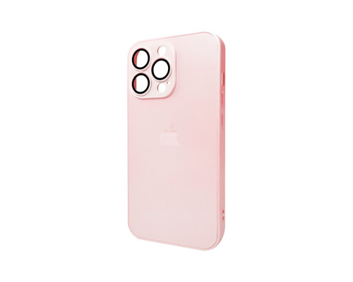 Чохол для смартфона AG Glass Matt Frame Color Logo for Apple iPhone 12 Pro Max Chanel Pink