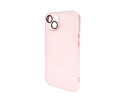 Чохол для смартфона AG Glass Matt Frame Color Logo for Apple iPhone 13 Chanel Pink