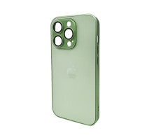 Чохол для смартфона AG Glass Matt Frame Color Logo for Apple iPhone 15 Pro Light Green