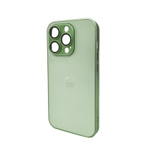 Чохол для смартфона AG Glass Matt Frame Color Logo for Apple iPhone 15 Pro Light Green