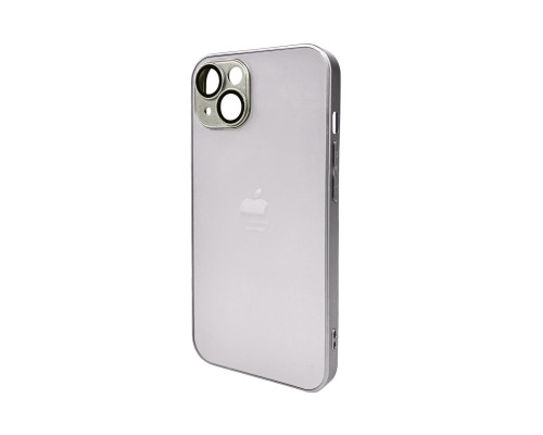 Чохол для смартфона AG Glass Matt Frame Color Logo for Apple iPhone 13 Titanium Grey