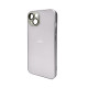 Чохол для смартфона AG Glass Matt Frame Color Logo for Apple iPhone 13 Titanium Grey