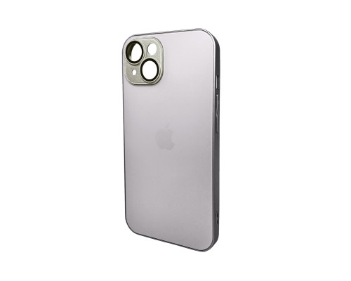 Чохол для смартфона AG Glass Matt Frame Color Logo for Apple iPhone 15 Titanium Grey