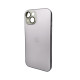 Чохол для смартфона AG Glass Matt Frame Color Logo for Apple iPhone 15 Titanium Grey