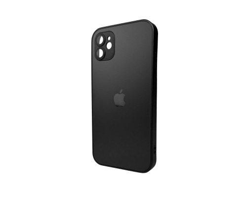 Чохол для смартфона AG Glass Matt Frame Color Logo for Apple iPhone 11 Graphite Black