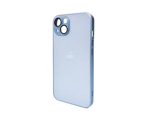 Чохол для смартфона AG Glass Matt Frame Color Logo for Apple iPhone 13 Sierra Blue