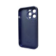 Чохол для смартфона AG Glass Matt Frame Color Logo for Apple iPhone 12 Pro Max Navy Blue