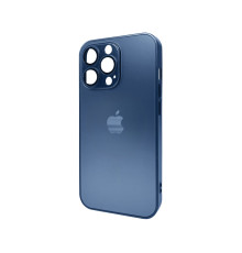 Чохол для смартфона AG Glass Matt Frame Color Logo for Apple iPhone 12 Pro Max Navy Blue