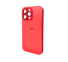 Чохол для смартфона AG Glass Matt Frame Color Logo for Apple iPhone 14 Pro Max Coke Red