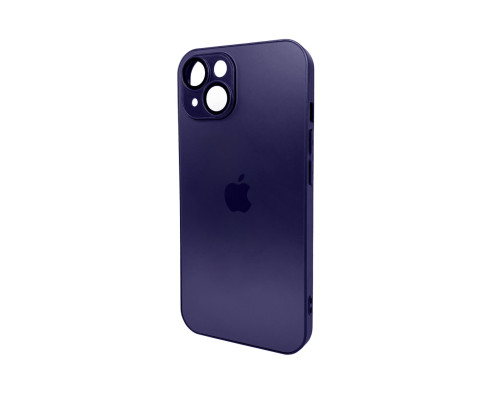 Чохол для смартфона AG Glass Matt Frame Color Logo for Apple iPhone 15 Deep Purple