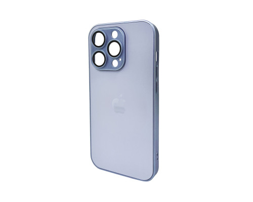 Чохол для смартфона AG Glass Matt Frame Color Logo for Apple iPhone 15 Pro Sierra Blue