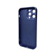 Чохол для смартфона AG Glass Matt Frame Color Logo for Apple iPhone 15 Pro Max Navy Blue