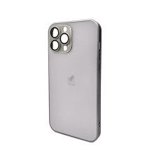 Чохол для смартфона AG Glass Matt Frame Color Logo for Apple iPhone 11 Pro Max Titanium Grey