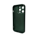 Чохол для смартфона AG Glass Matt Frame Color Logo for Apple iPhone 14 Pro Cangling Green