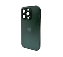 Чохол для смартфона AG Glass Matt Frame Color Logo for Apple iPhone 14 Pro Cangling Green