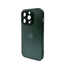 Чохол для смартфона AG Glass Matt Frame Color Logo for Apple iPhone 14 Pro Cangling Green