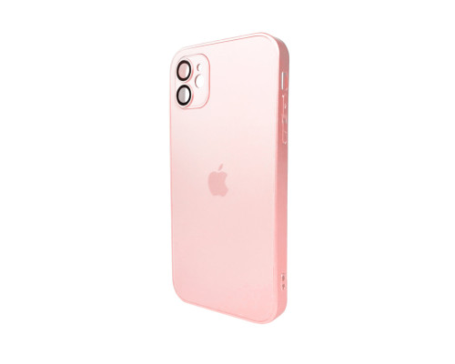 Чохол для смартфона AG Glass Matt Frame Color Logo for Apple iPhone 11 Chanel Pink