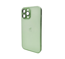 Чохол для смартфона AG Glass Matt Frame Color Logo for Apple iPhone 13 Pro Max Light Green